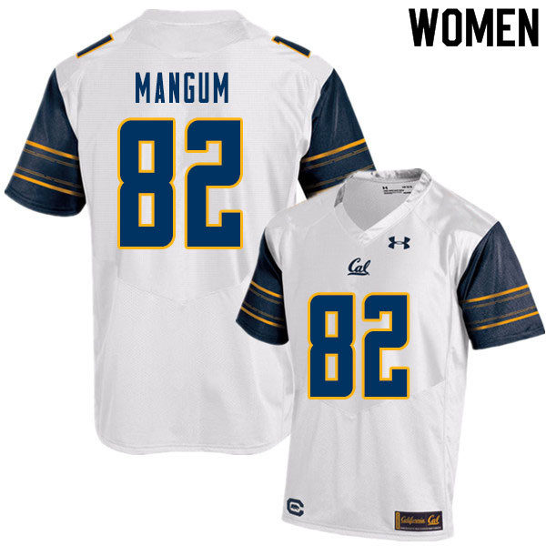 Women #82 Mason Mangum Cal Bears College Football Jerseys Sale-White - Click Image to Close